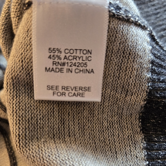 Trend by F/X Fusion Zip Cable Mock Sweater Size Large - Picture 3 of 16